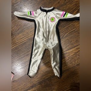 American Girl Doll Retired Silver One Piece Athletic Jumpsuit.